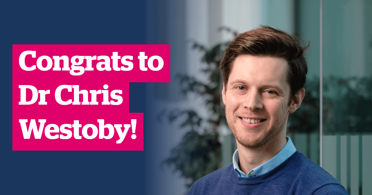 Congrats Chris Westoby