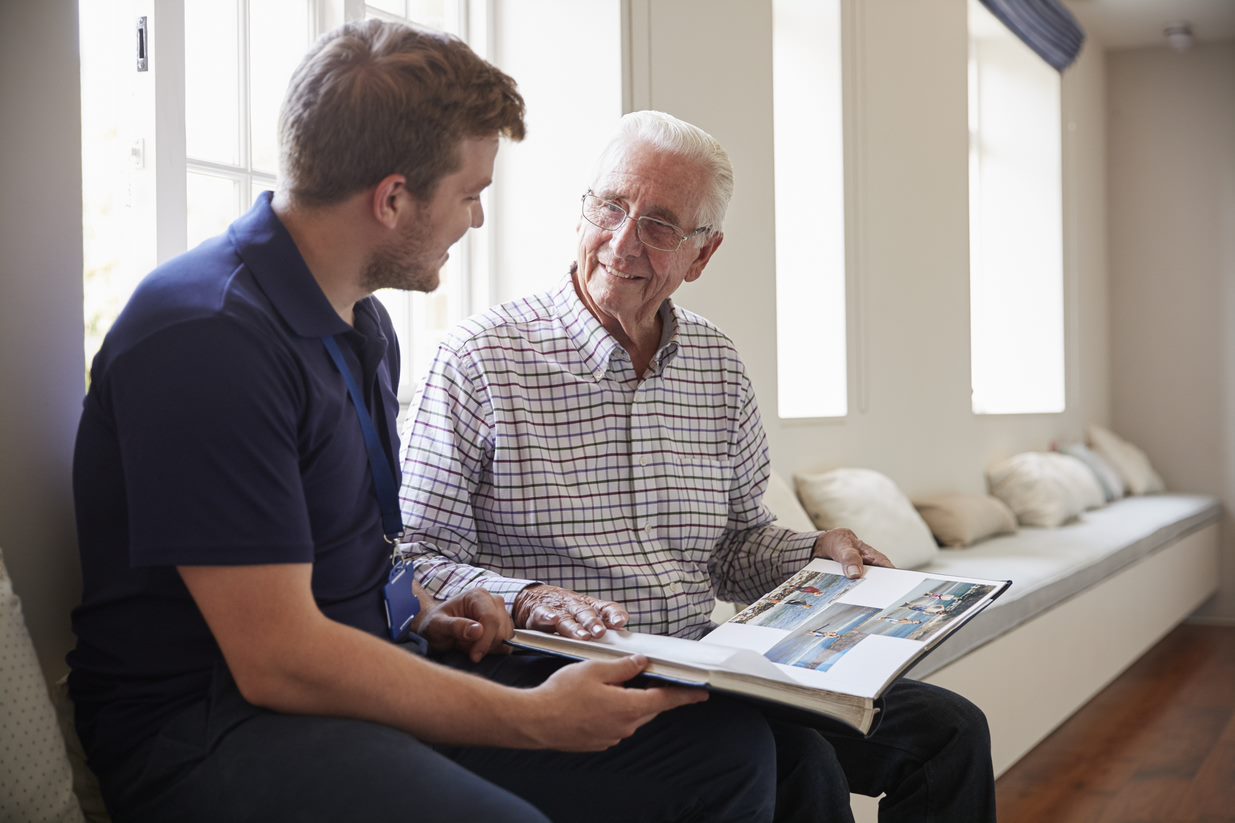 Dementia nurse and person with dementia