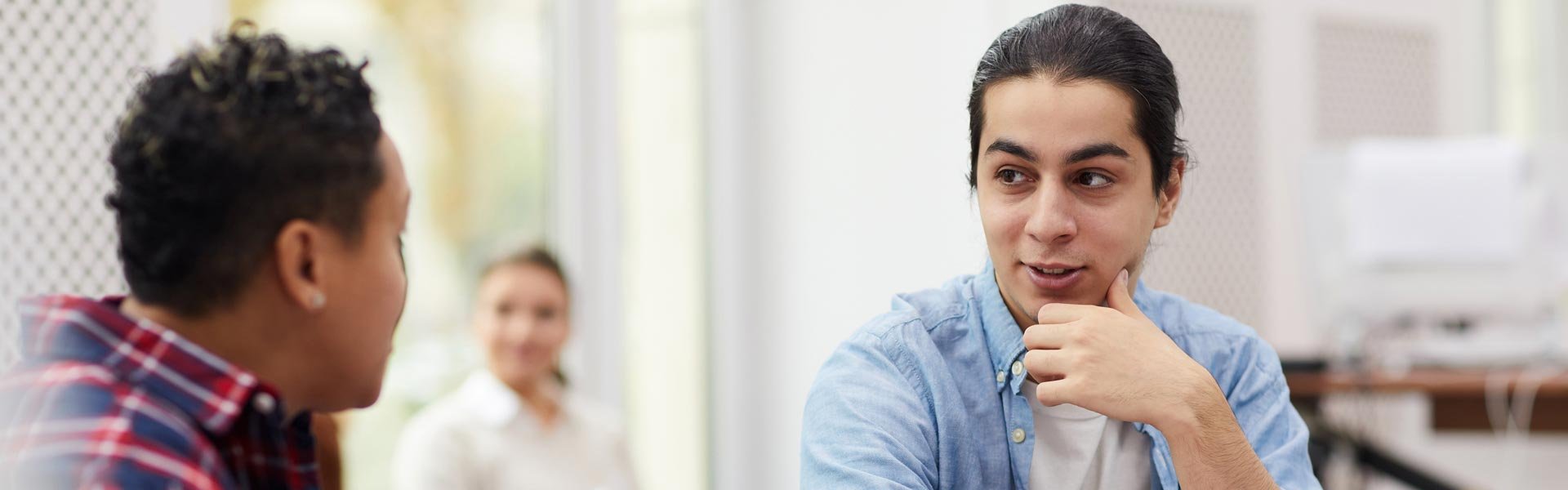 MA Education banner - students talking