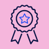 Award icon pink