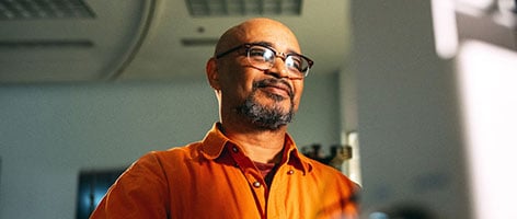 Engineer working on computer screen